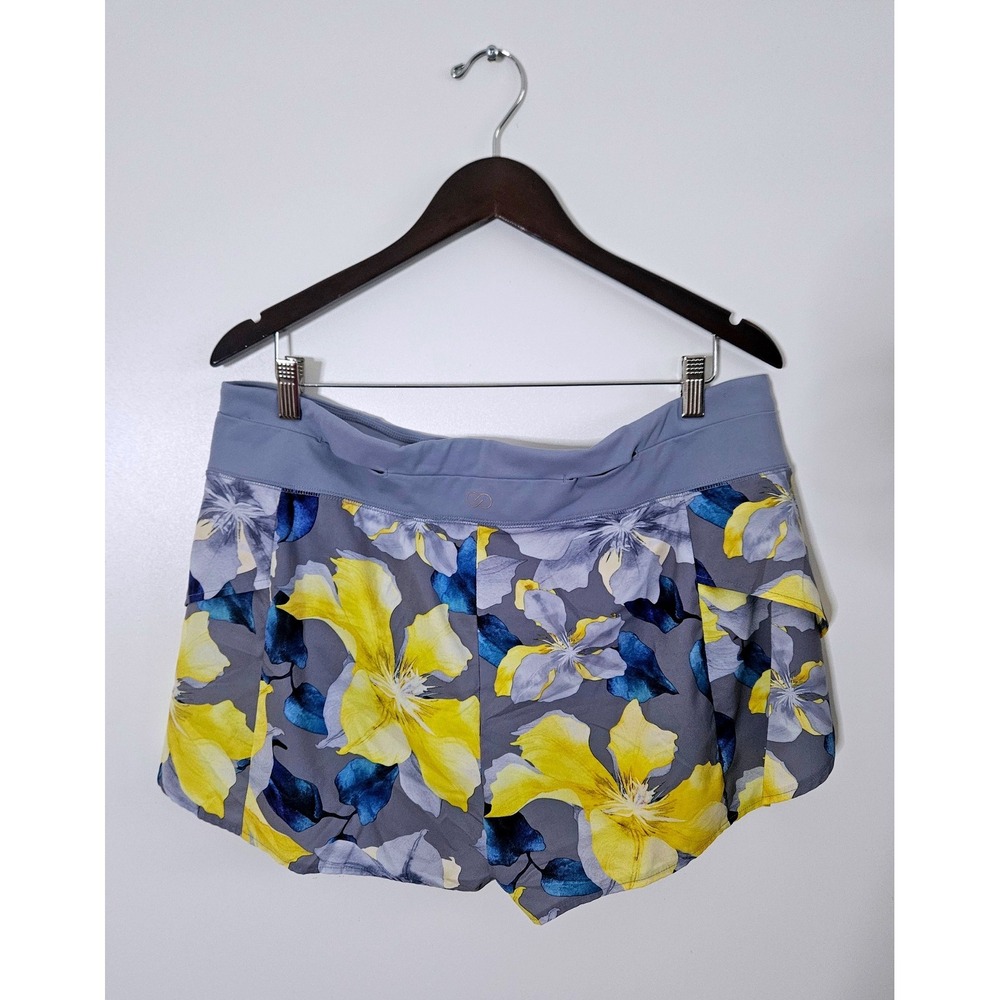 CALIA by Carrie Underwood Floral Performance Shorts XL Wide Waistband Athletic‎ - Picture 3 of 6
